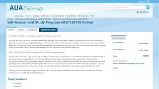 
                            4. Self-Assessment Study Program SASP (2018) Online | AUA University