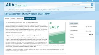 
                            6. Self-Assessment Study Program SASP (2019) | AUA University