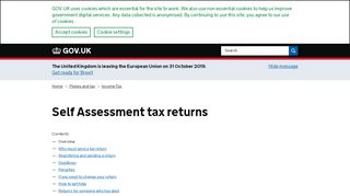 
                            4. Self Assessment tax returns - GOV.UK