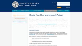 
                            8. Self-Directed Improvement Projects | American Board of Ophthalmology