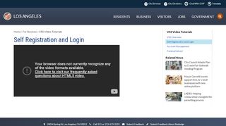 
                            2. Self Registration and Login | City of Los Angeles