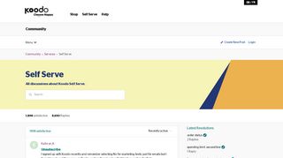 
                            9. Self Serve | Koodo Community