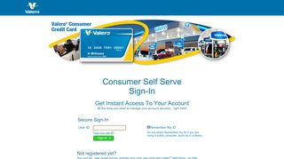 
                            2. Self Serve Sign-In - ccc.valero.com