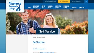 
                            4. Self Service - Alamance Community College