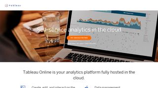 
                            2. Self-service analytics in the cloud | Tableau Software