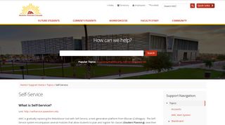 
                            1. Self-Service | Arizona Western College