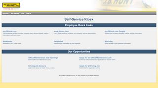 
                            3. Self Service - J.B. Hunt Portal