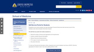 
                            11. Self-Service Portal for Students - Johns Hopkins Medicine