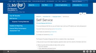 
                            8. Self Service - RF for SUNY