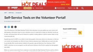 
                            2. Self-Service Tools on the Volunteer Portal! - AARP States