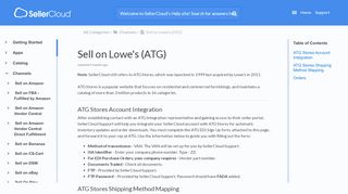 
                            7. Sell on Lowe's (ATG) - SellerCloud Help