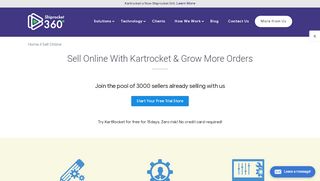 
                            4. Sell Online - KartRocket - India's Leading E-Commerce Platform