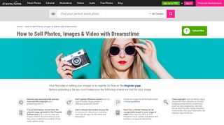 
                            2. Sell Stock Photos, Images and Video with Dreamstime