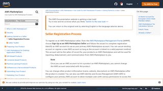 
                            4. Seller Registration Process - AWS Marketplace - AWS Documentation