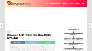 
                            3. Semakan ASB Online Dan Cara Daftar MyASNB - Permohonan.my