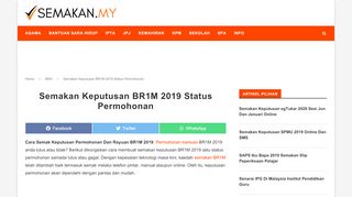 
                            8. Semakan Keputusan BR1M 2019 Status Permohonan - …