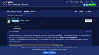 
                            3. Semi-free - Touch Portal - Updates | OBS Forums