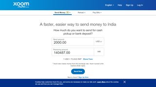 
                            8. Send Money to India - xoom.com
