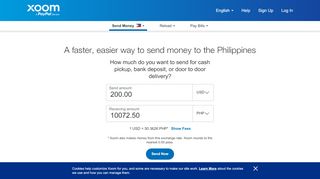 
                            7. Send Money to Philippines - Transfer money ... - xoom.com