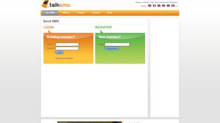 
                            2. Send SMS - TalkSMS