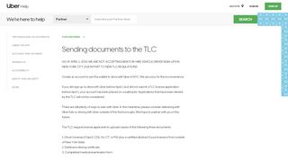 
                            4. Sending documents to the TLC | Uber Partner Help