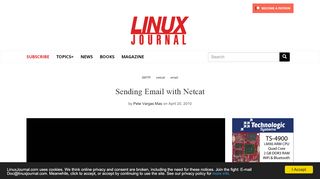 
                            2. Sending Email with Netcat | Linux Journal