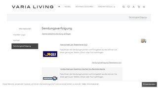 
                            5. Sendungsverfolgung | Varia Living