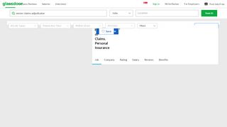 
                            7. Senior claims adjudicator Jobs | Glassdoor.sg