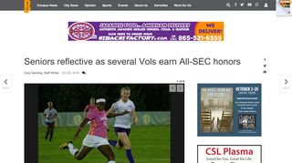 
                            7. Seniors reflective as several Vols earn All-SEC honors | Soccer ...