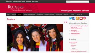 
                            1. Seniors - SAS Academic Services - Rutgers University