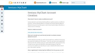 
                            4. Sentara MyChart Account Creation | Sentara Healthcare