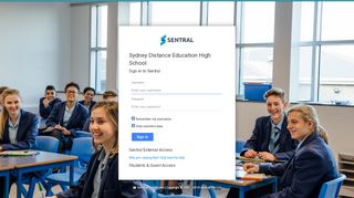 
                            2. Sentral Login :: Sydney Distance Education High School