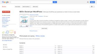 
                            6. SEO e Social per WordPress: Ottimizzare WordPress per posizionarsi ... - Google Books Result