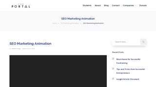 
                            9. SEO Marketing Animation – The Portal