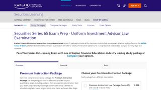 
                            6. Series 65 Exam Prep | Kaplan Financial Education