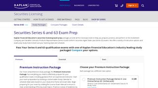 
                            2. Series 6/63 Exam Prep | Kaplan Financial Education