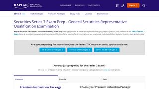 
                            3. Series 7 Exam Prep | Kaplan Financial Education