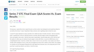 
                            4. Series 7 STC Final Exam Q&A Scores Vs. Exam Results - Wall Street ...