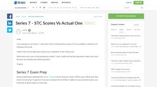 
                            8. Series 7 - STC Scores Vs Actual One | Wall Street Oasis