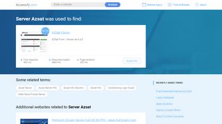 
                            7. Server Azsat at top.accessify.com