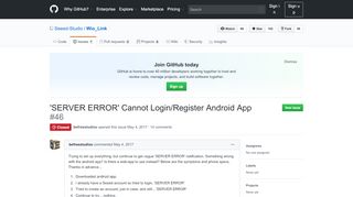 
                            4. 'SERVER ERROR' Cannot Login/Register Android App · Issue ...