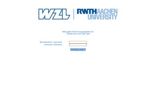 
                            1. Server Login - mail.wzl.rwth-aachen.de