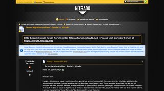 
                            8. Server Migration problem . Gportal -> Nitrado - ARK: Survival ...