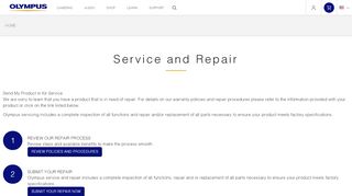 
                            7. Service and Repair | Olympus