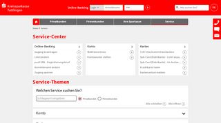 
                            6. Service-Center | Kreissparkasse Tuttlingen - ksk-tut.de