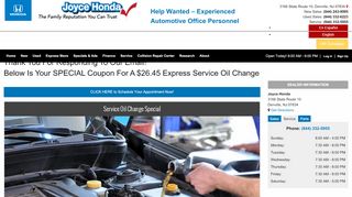 
                            5. Service Express - Joyce Honda