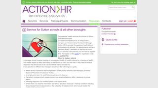
                            4. Service for Sutton schools & all other boroughs | Action HR