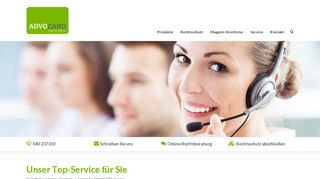 
                            1. Service für ADVOCARD-Kunden