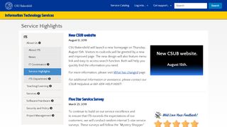 
                            6. Service Highlights - its.csub.edu