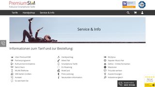 
                            5. Service & Info - premiumsim.de